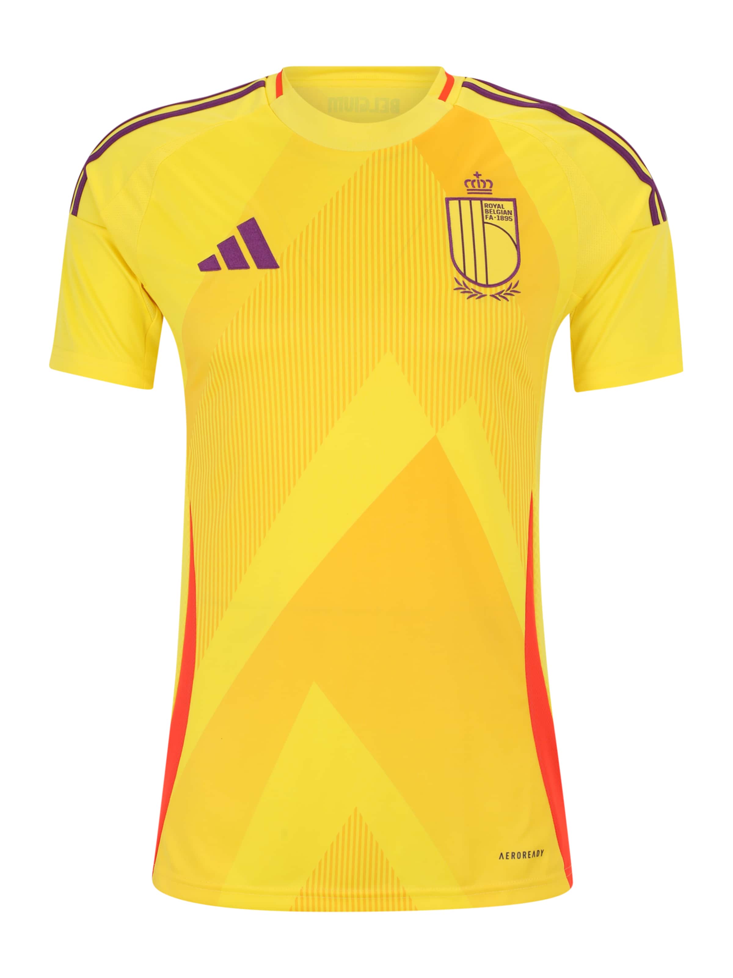 ADIDAS PERFORMANCE Jersey 'Belgium 25 Away' in Yellow: front