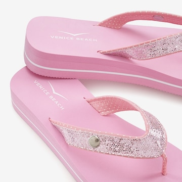 VENICE BEACH - Sapato aberto em rosa