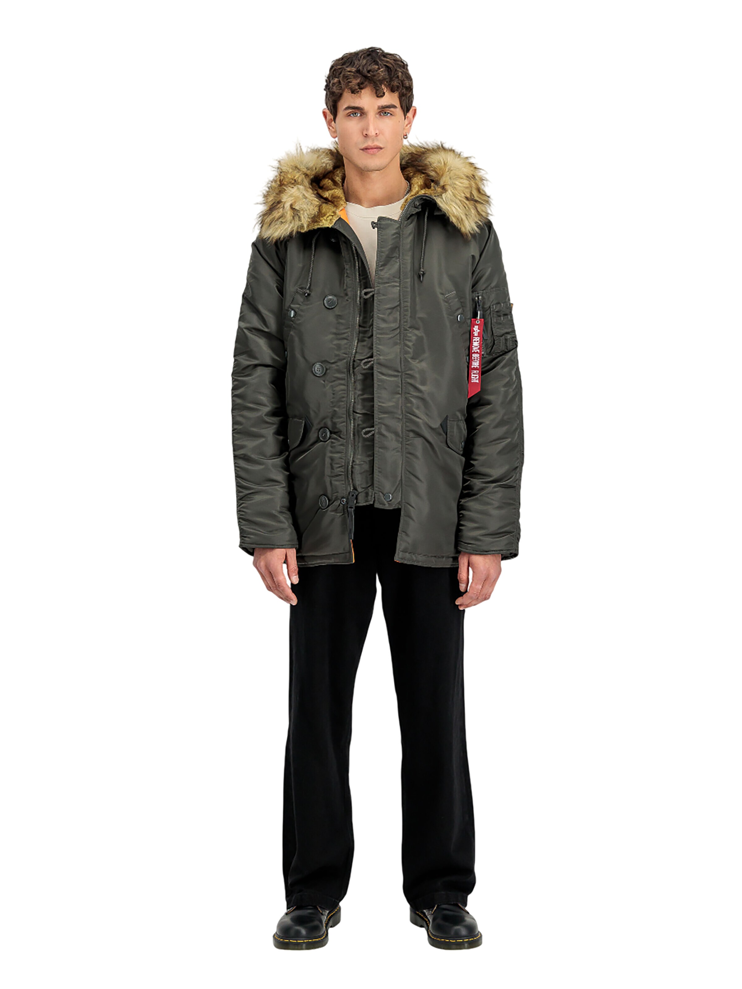 ALPHA INDUSTRIES Winter Jacket 'N3B VF 59' in Grey