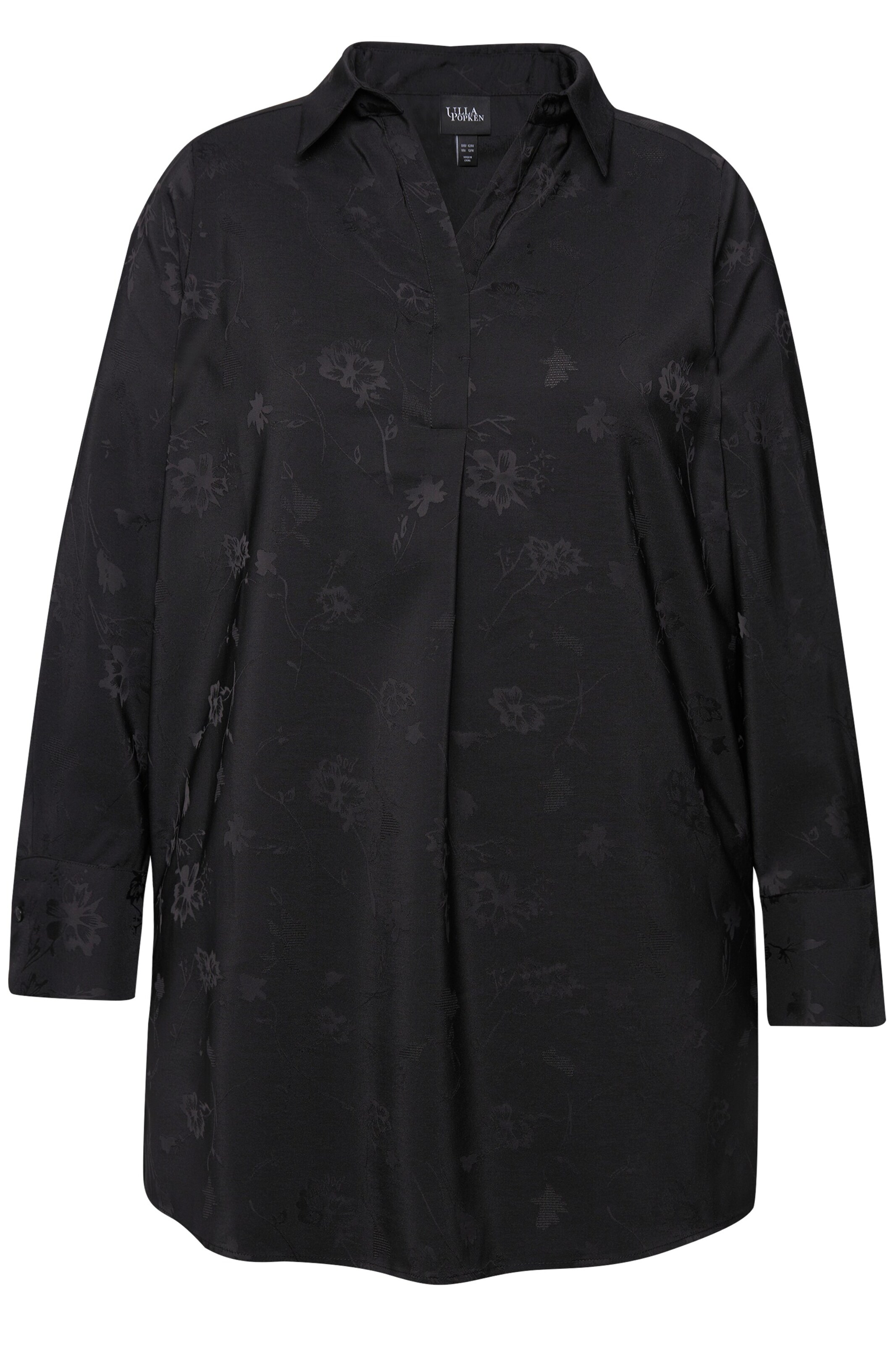 Ulla Popken Tuniek in Zwart: voorkant