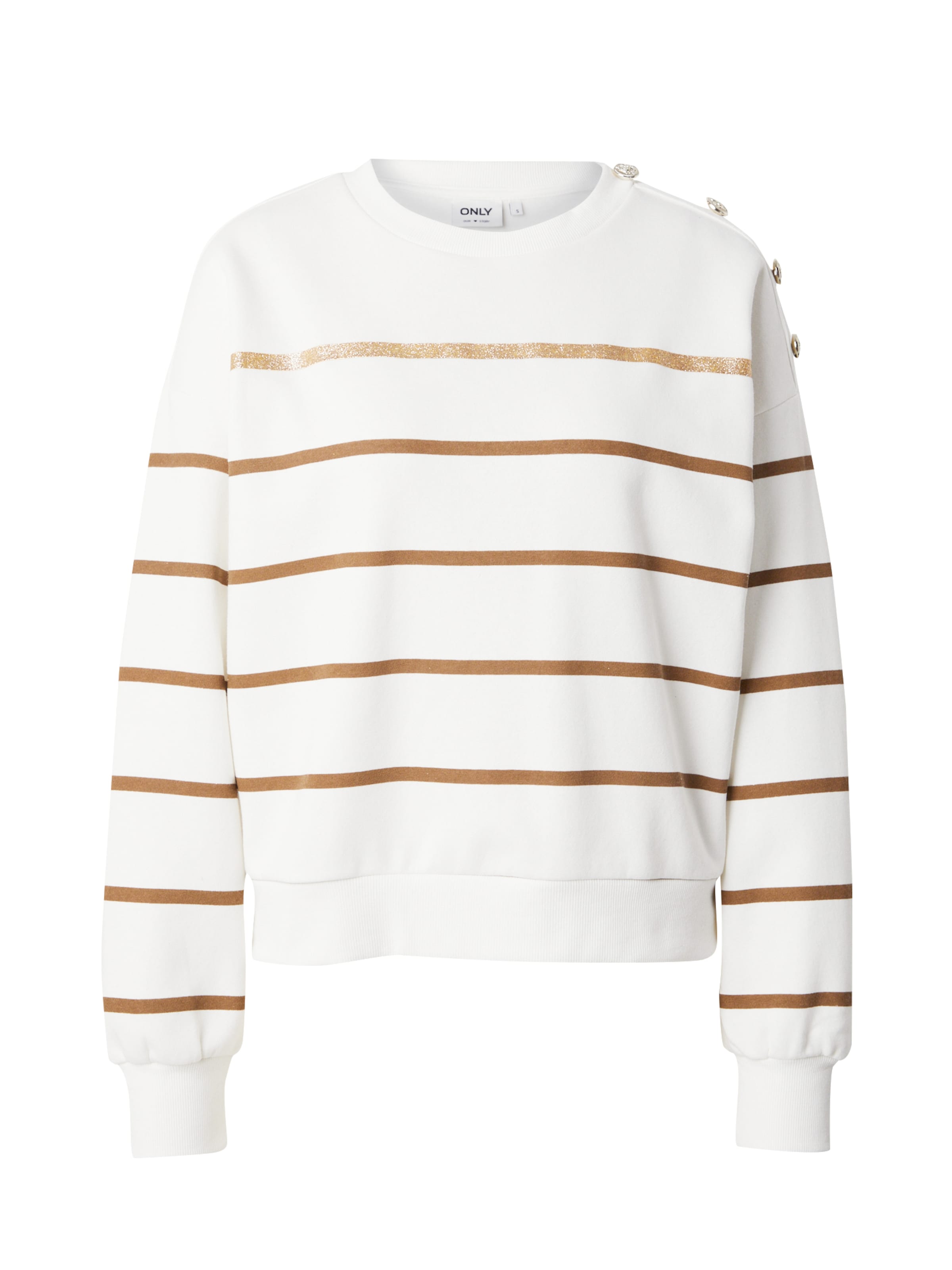 ONLY Sweatshirt 'ONLUMA' in White: front