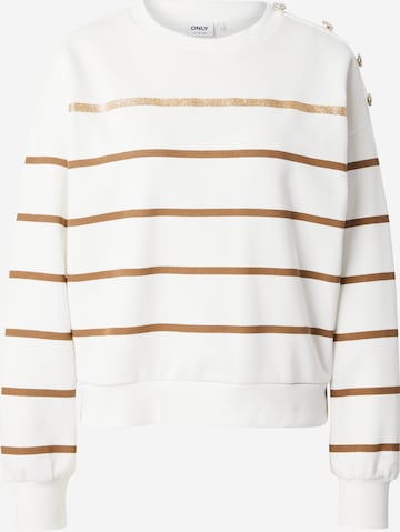 ONLY Sweatshirt 'ONLUMA' in Wit: voorkant