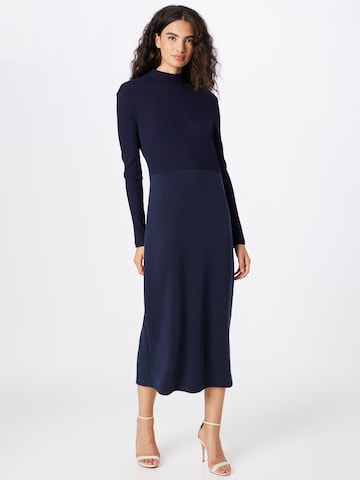 Rich & Royal Knitted dress in Blue: front