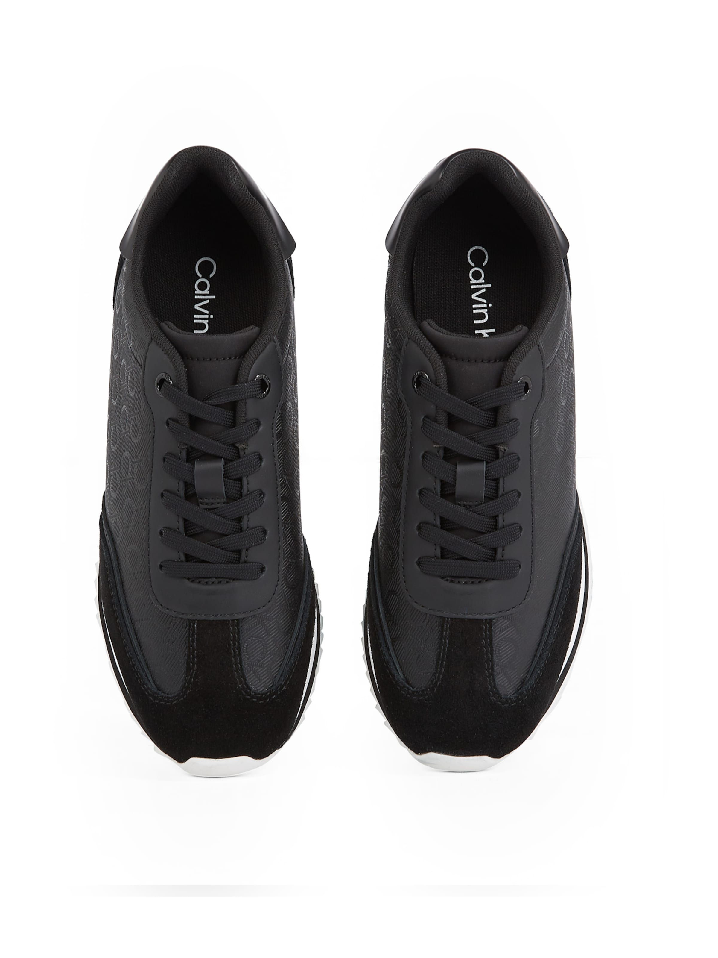 Calvin Klein Ниски маратонки в черно