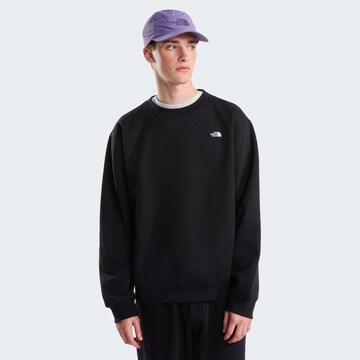 THE NORTH FACE Athletic Sweatshirt in Black: front