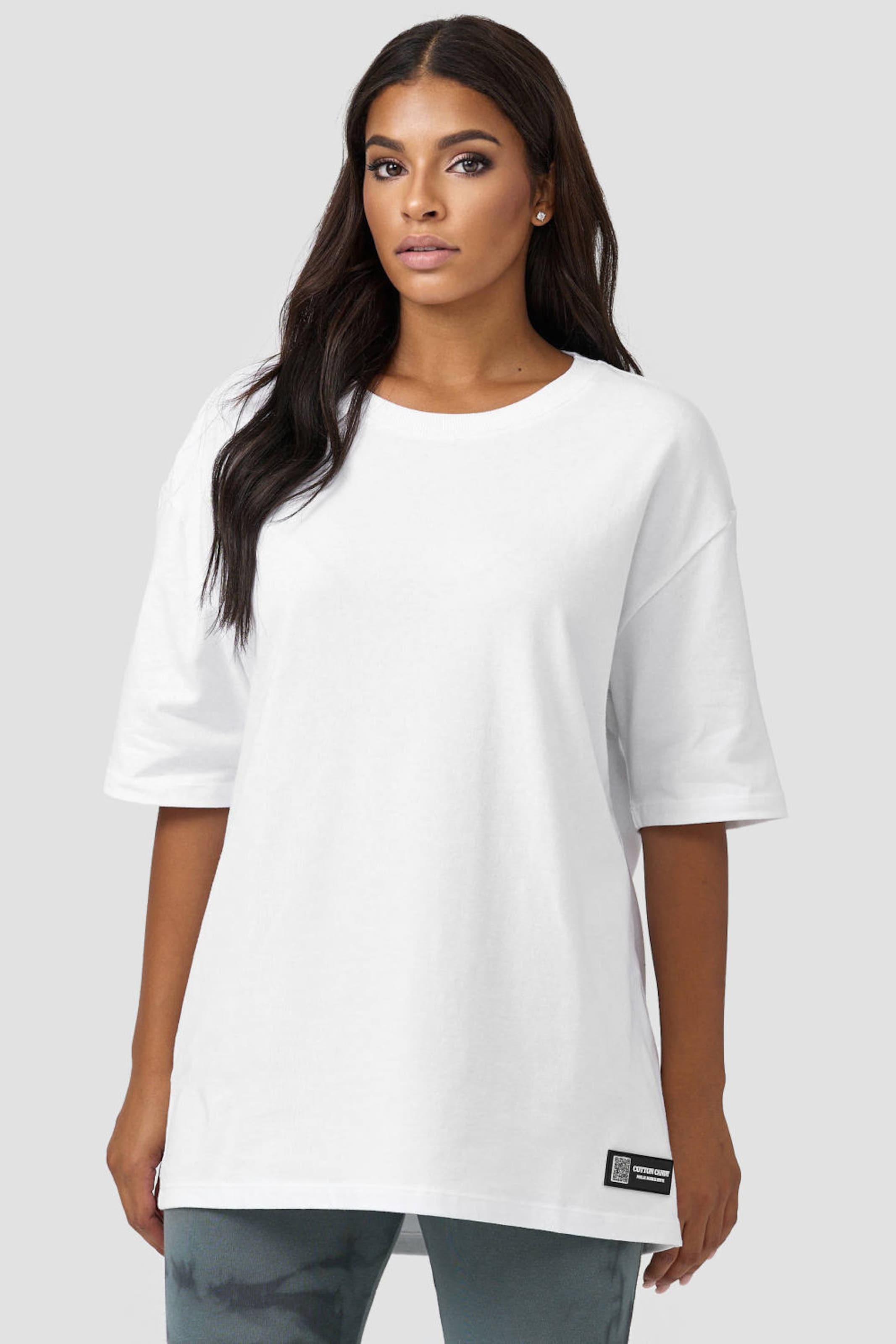 Frauen Shirts & Tops Cotton Candy Rundhals-Shirt in Weiß - FC43956