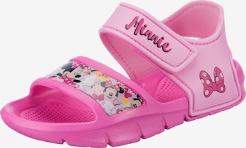 Disney Minnie Mouse Badeschuh in Pink: front