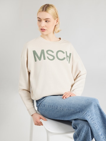 MSCH COPENHAGEN Sweatshirt 'Mela Briena' i beige: framsida