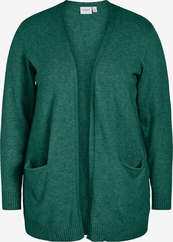 EVOKED Knit Cardigan in Green: front