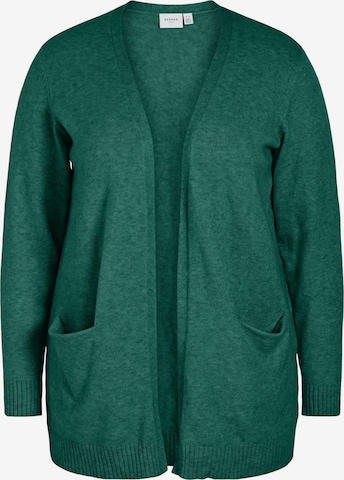 EVOKED Knit Cardigan in Green: front