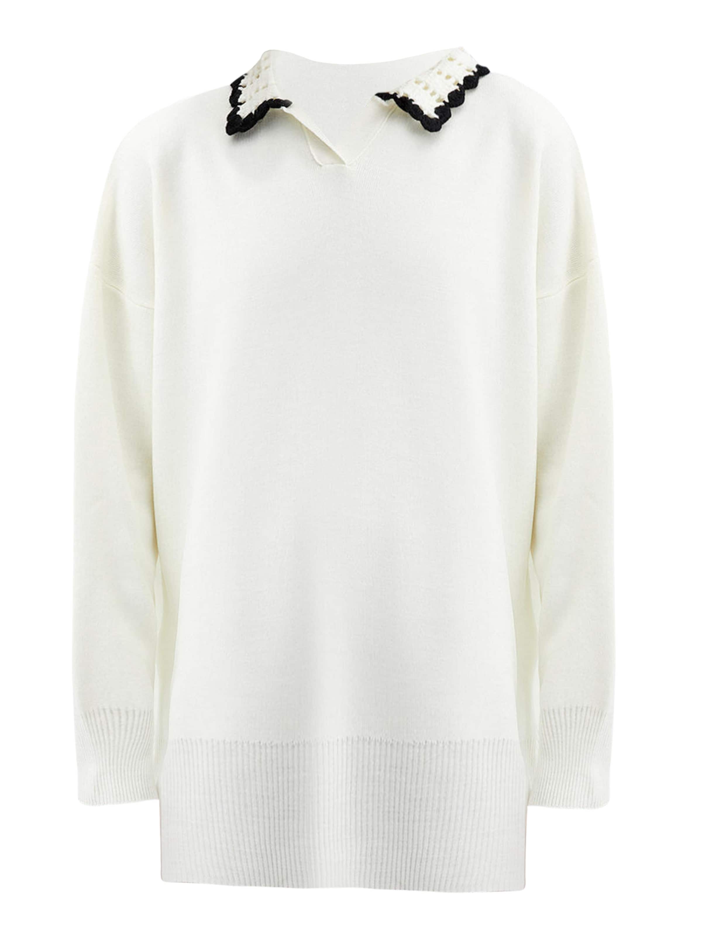 Touche Prive Trui in Beige: voorkant