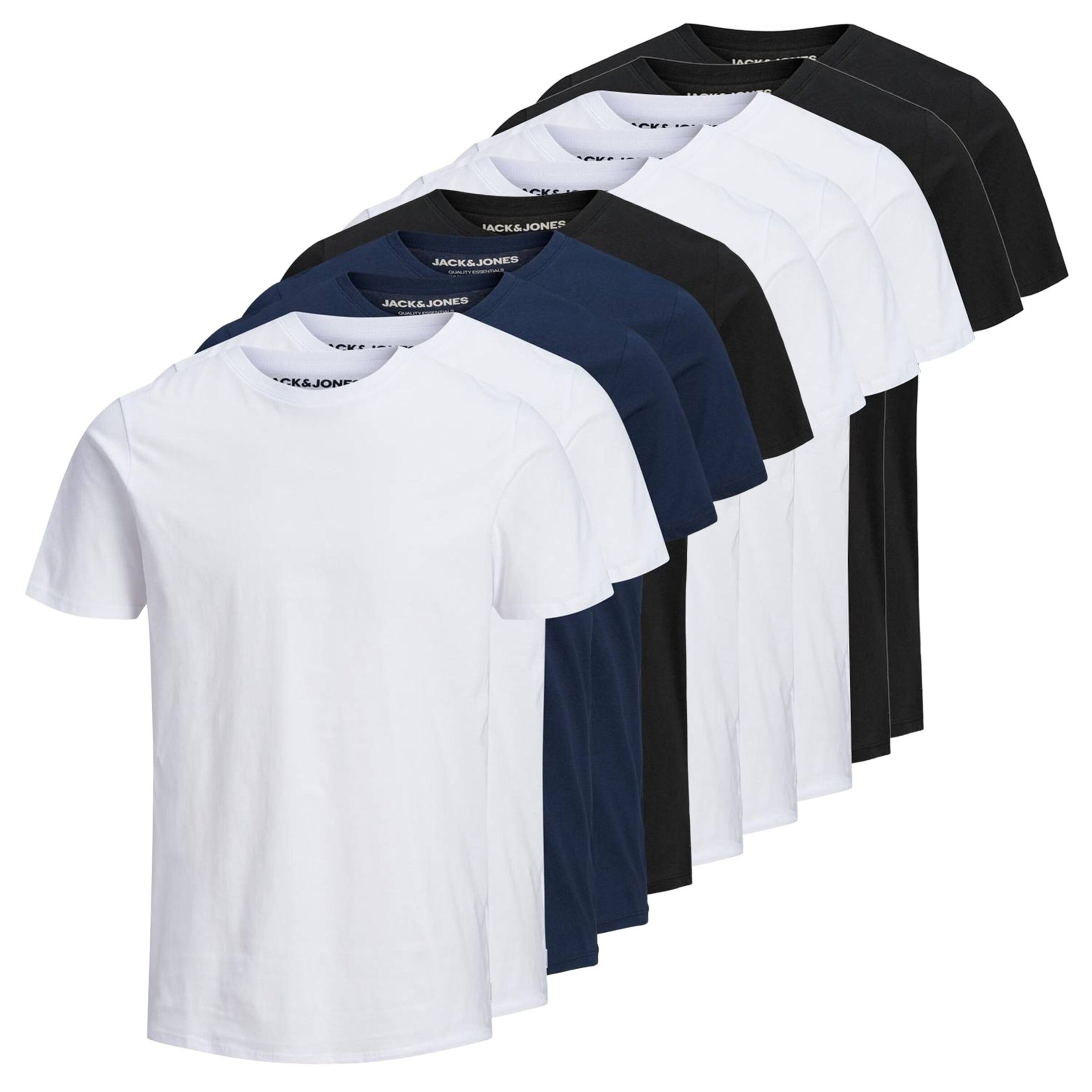 JACK & JONES T-Shirt in navy / schwarz / weiß, Produktansicht