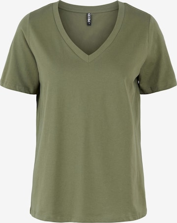 PIECES Shirt 'Ria' in Green: front