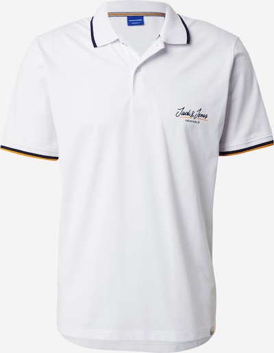 JACK & JONES Majica 'JORTEN' u mornarsko plava / zlatno žuta / bijela, Pregled proizvoda