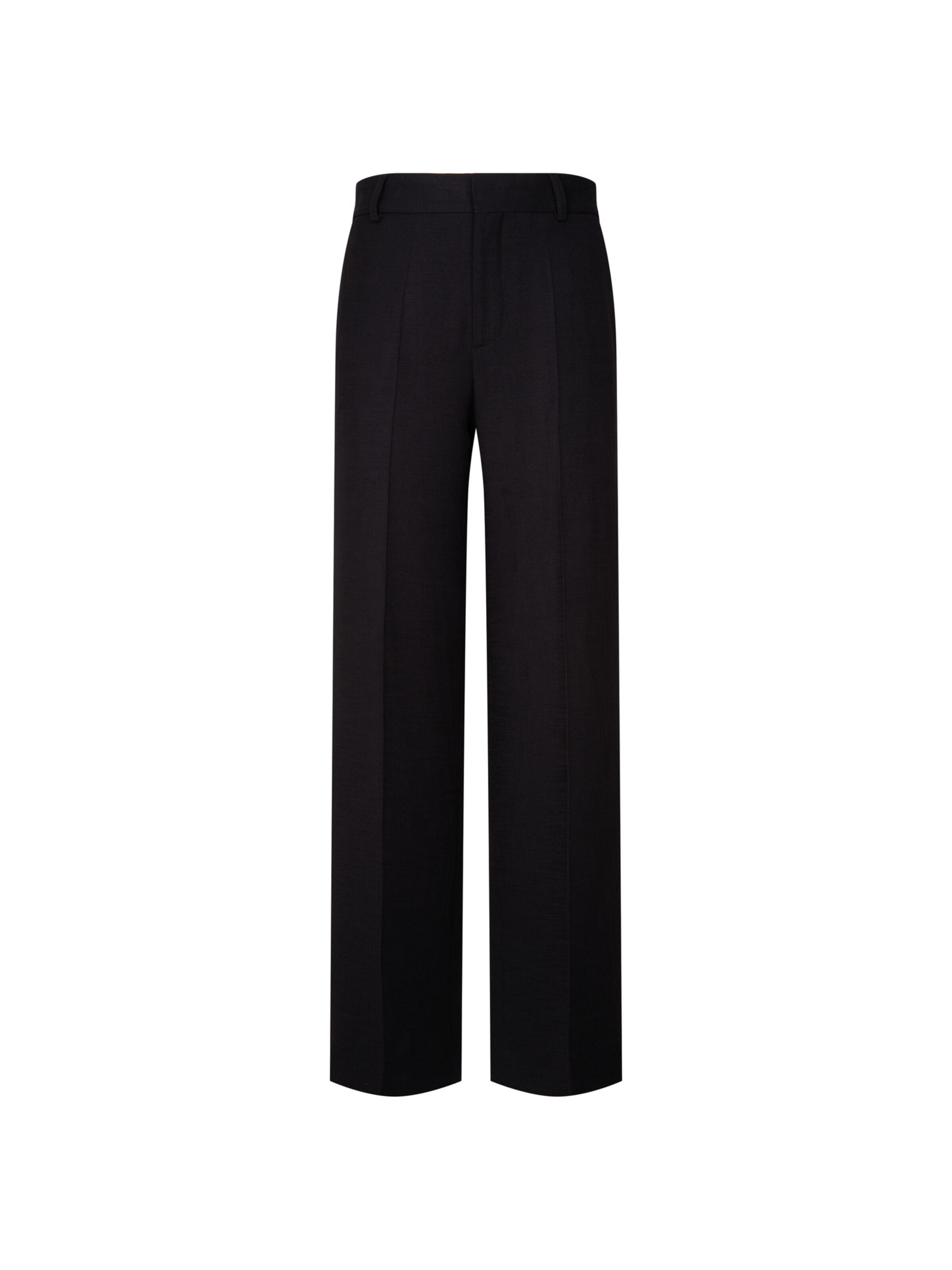 SEIDENSTICKER Wide leg Pleated Pants in Black
