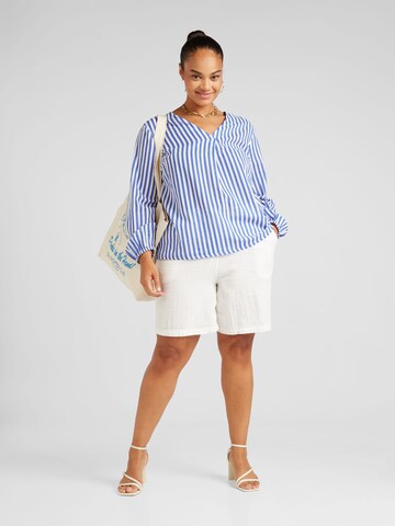 Chemisier 'CARABEL' ONLY Carmakoma en bleu