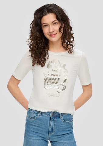 s.Oliver T-Shirt in Beige: Vorderseite
