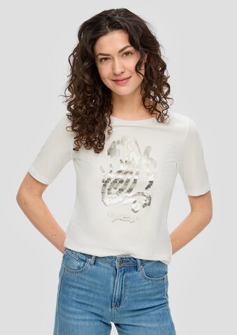 T-shirt s.Oliver en beige : devant