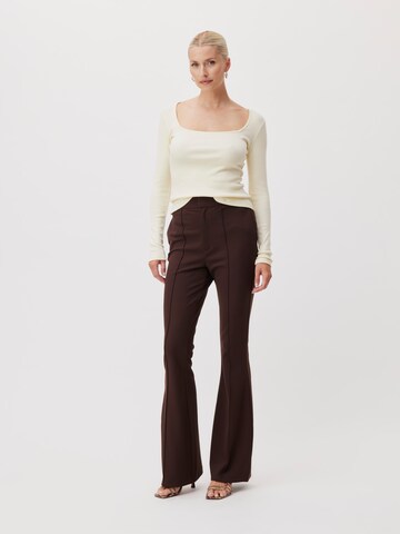 évasé Pantalon à plis 'Hildegard Tall' LeGer by Lena Gercke en marron