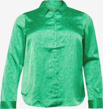 Vero Moda Curve Blouse 'CRISTI' in Groen: voorkant