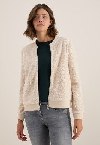 CECIL Between-Season Jacket 'Teddy' in White: front