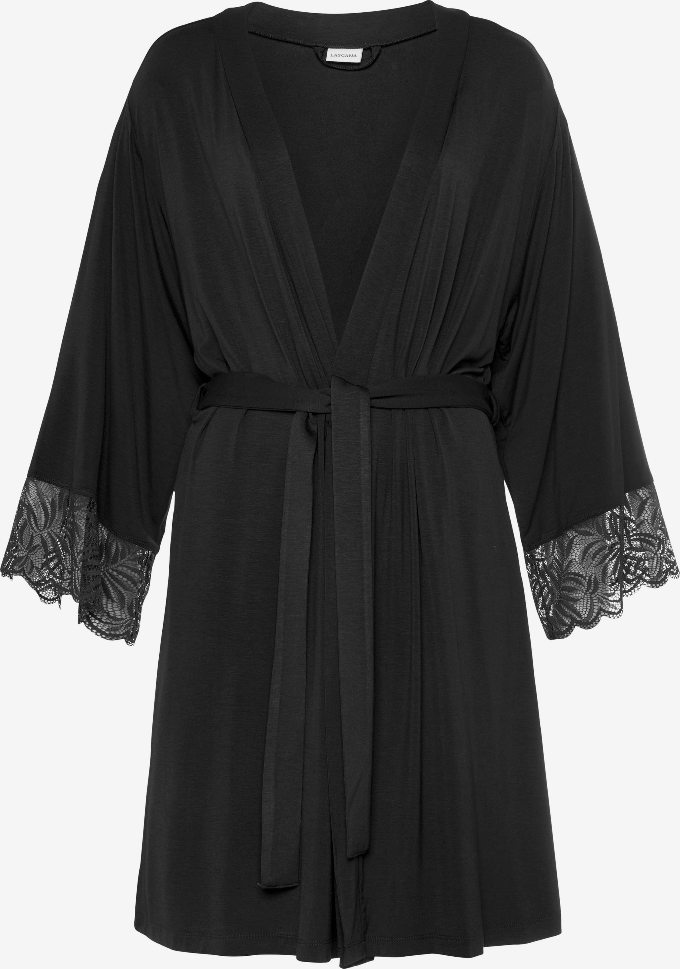 LASCANA Kimono in Black | ABOUT YOU
