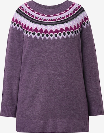 Ulla Popken Sweater in Purple: front
