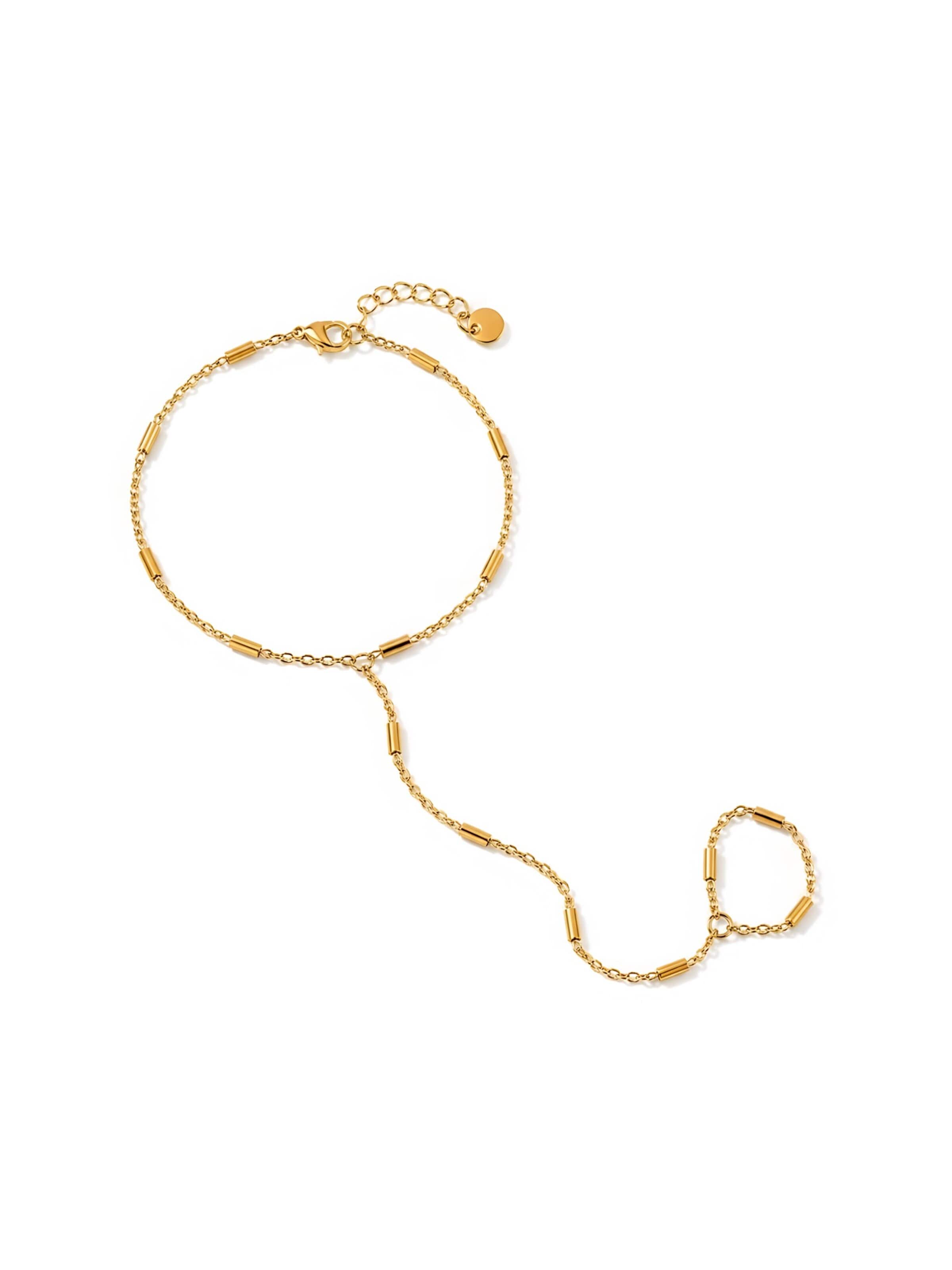 hiBALI Bracelet 'Summer Handcain' in Gold: front