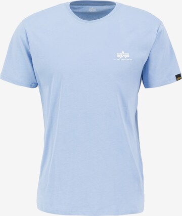 ALPHA INDUSTRIES Regular fit Тениска в синьо: отпред