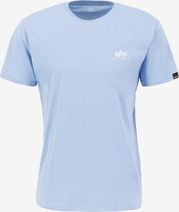 Coupe regular T-Shirt ALPHA INDUSTRIES en bleu : devant