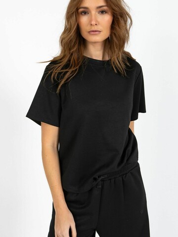 Coster Copenhagen - Camiseta ' BEA ' en negro: frente