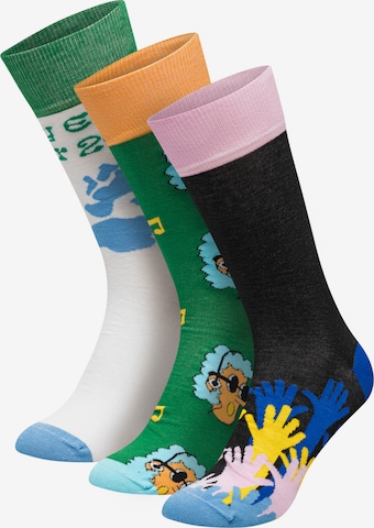 DillySocks Sokken 'Festival Vibes ' in Gemengde kleuren: voorkant