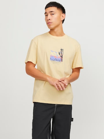 JACK & JONES Shirt 'LUCCA' in Geel: voorkant