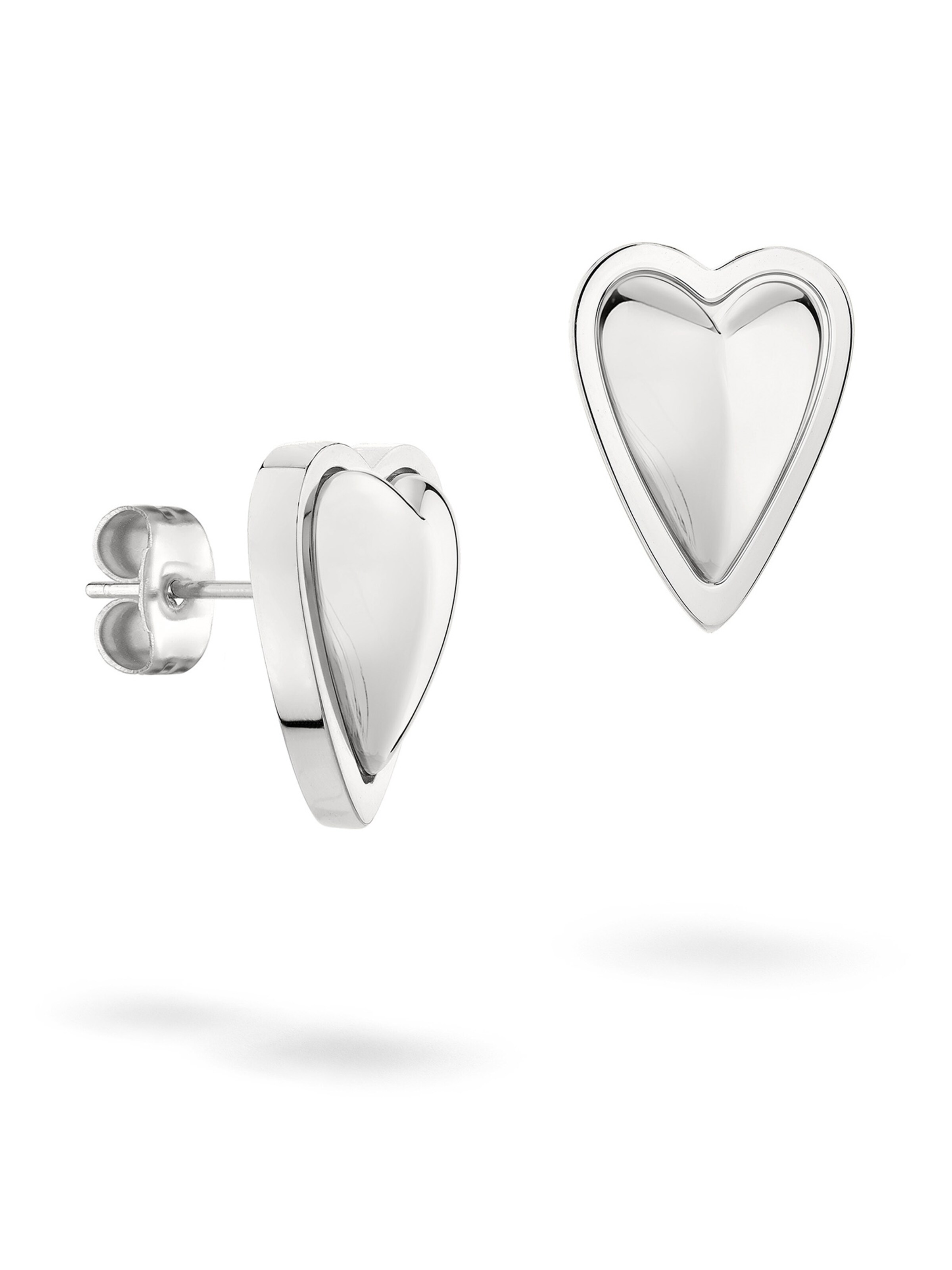 Liebeskind Berlin Ohrringe 'Heart' in Silber: Vorderseite