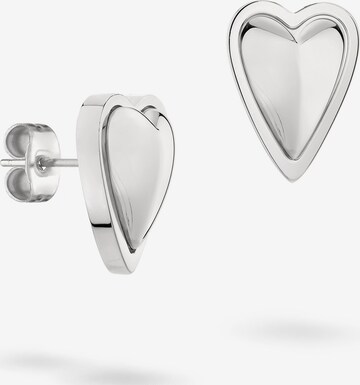 Liebeskind Berlin Ohrringe 'Heart' in Silber: Vorderseite