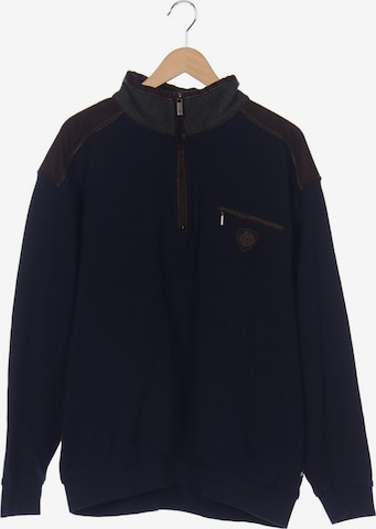 bugatti Sweatshirt & Zip-Up Hoodie in XXXL in Blue: front