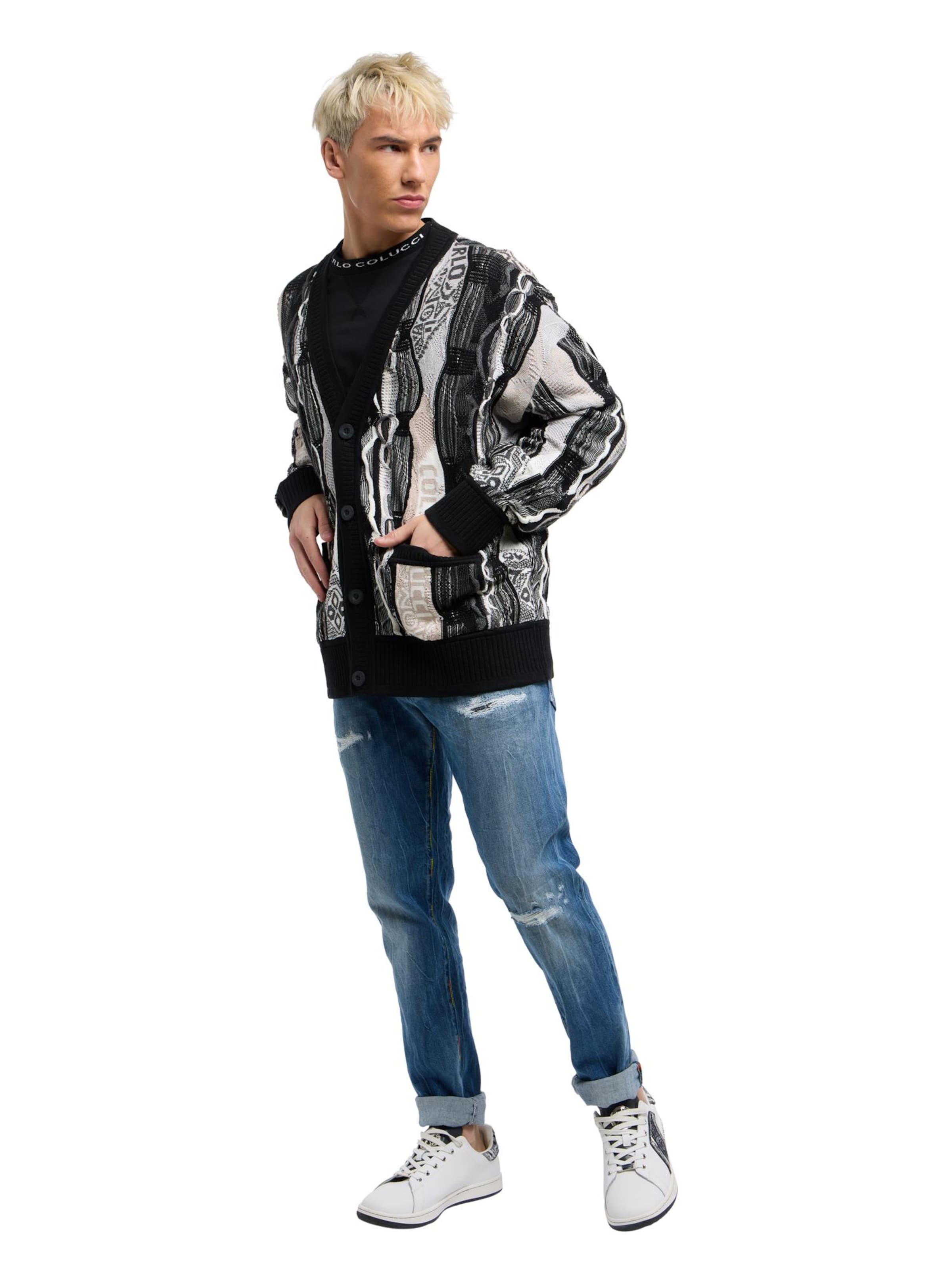 Vestes en maille 'Erlacher' Carlo Colucci en noir