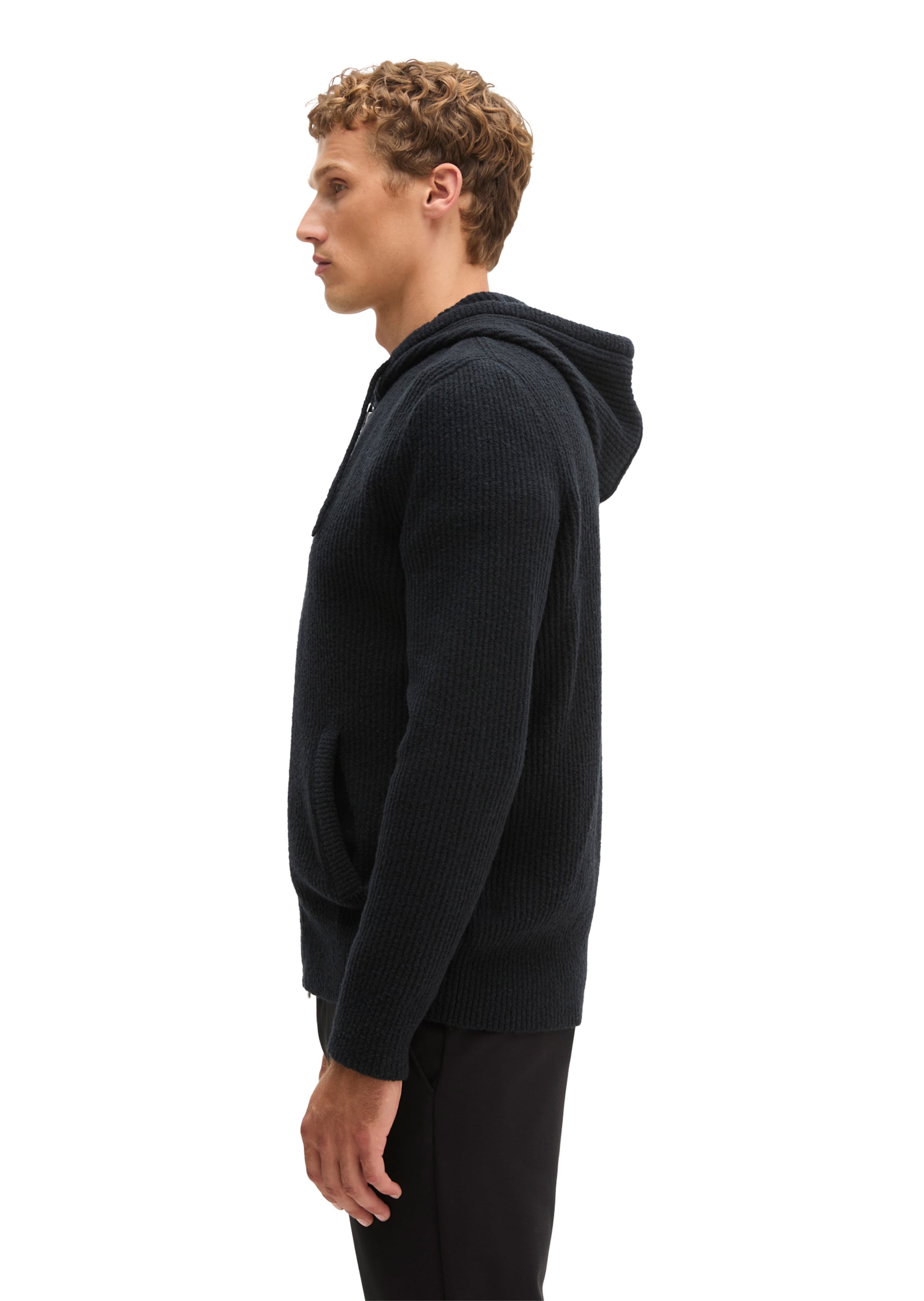 Marc O'Polo Strickjacke in Schwarz: Seite