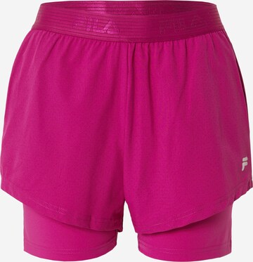 FILA Regular Sports trousers 'RACINE' in Purple: front