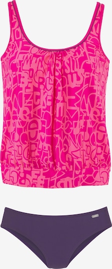 VENICE BEACH Tankini i lila / bär / neonrosa, Produktvy