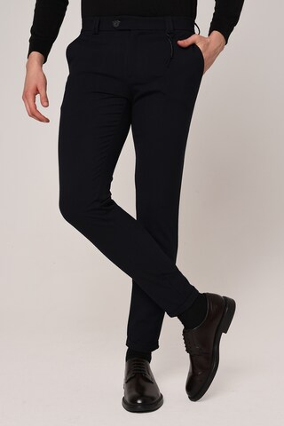 Antioch Slimfit Broek in Blauw: voorkant