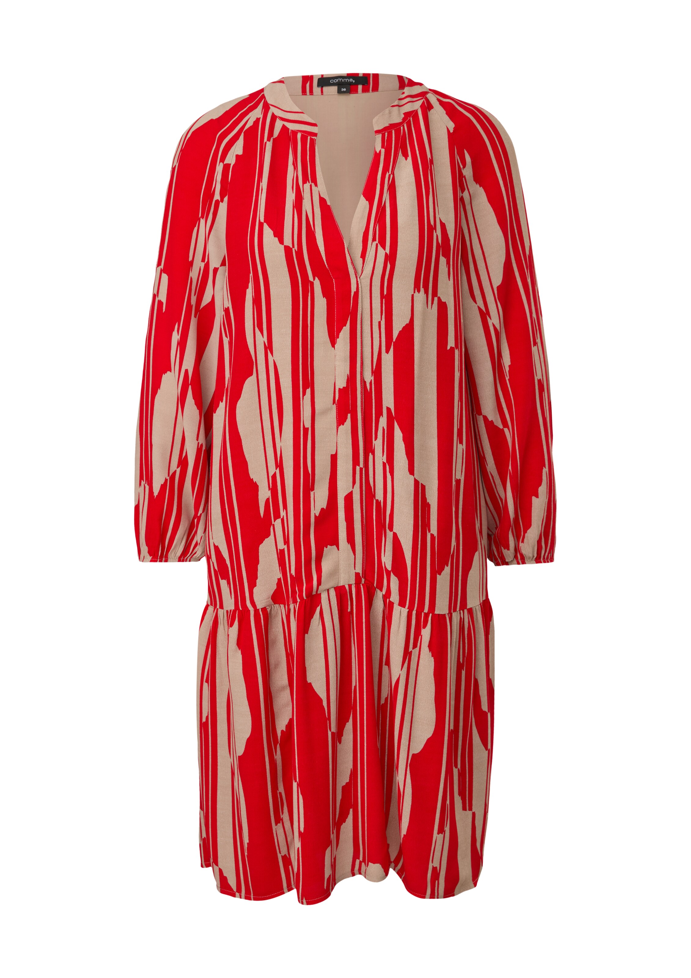 COMMA Kleid in Rot: Vorderseite