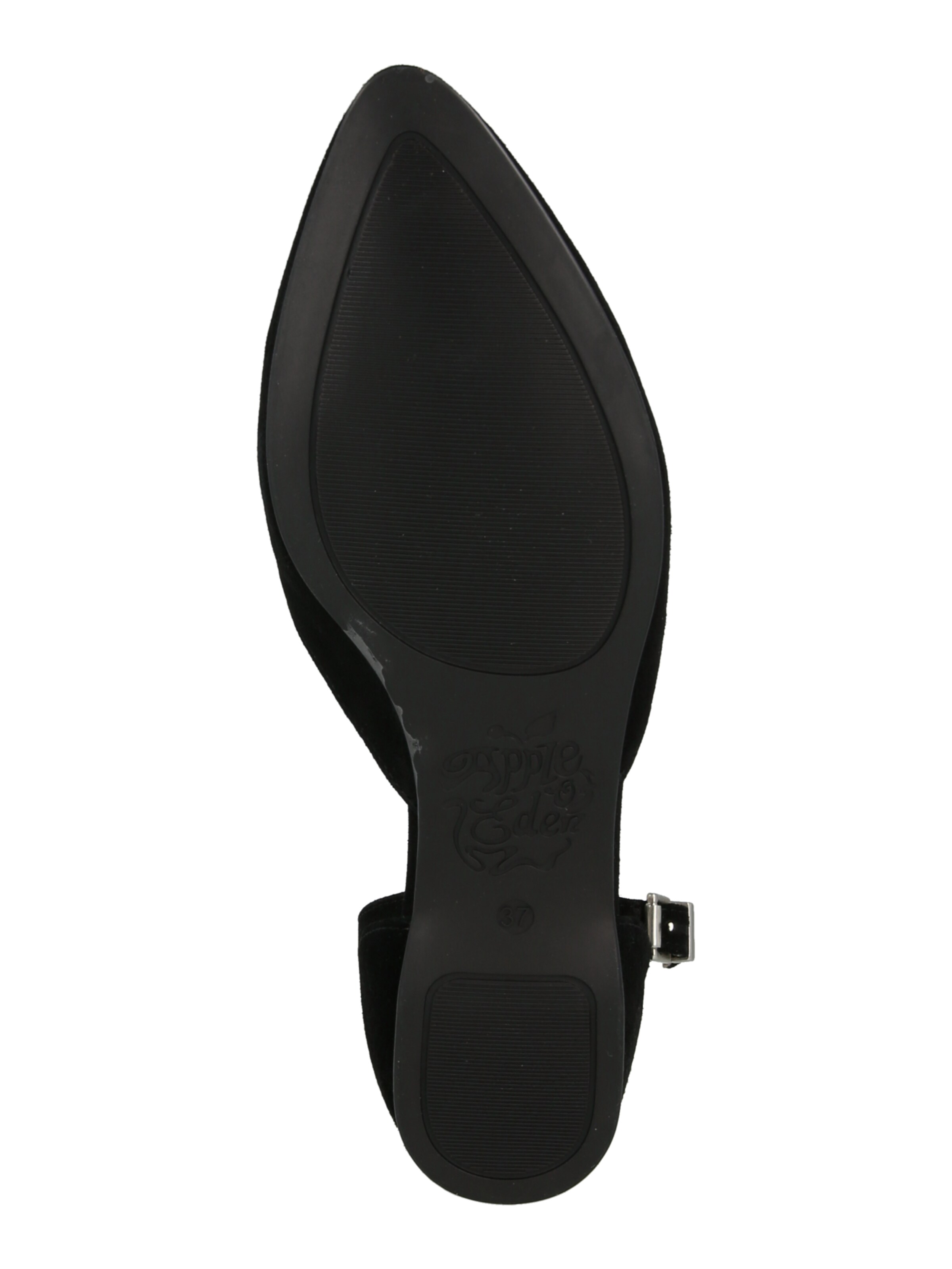 Apple of Eden Ballet Flats with Strap 'BRUNA 1' in Black