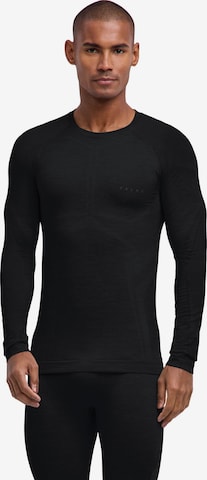FALKE Funktionsshirt in Schwarz: Vorderseite