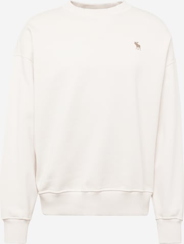 Abercrombie & Fitch Sweatshirt in White: front
