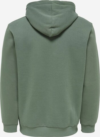 Coupe regular Sweat-shirt 'Ceres' Only & Sons en vert