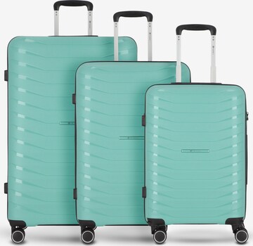 Franky Suitcase Set in Blue: front