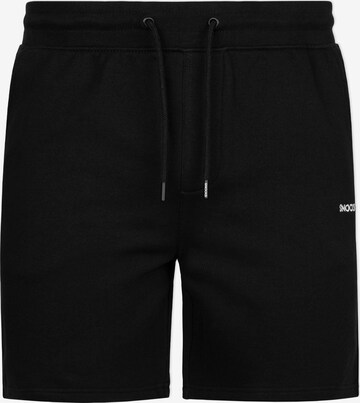 SNOCKS Regular Pants in Black: front