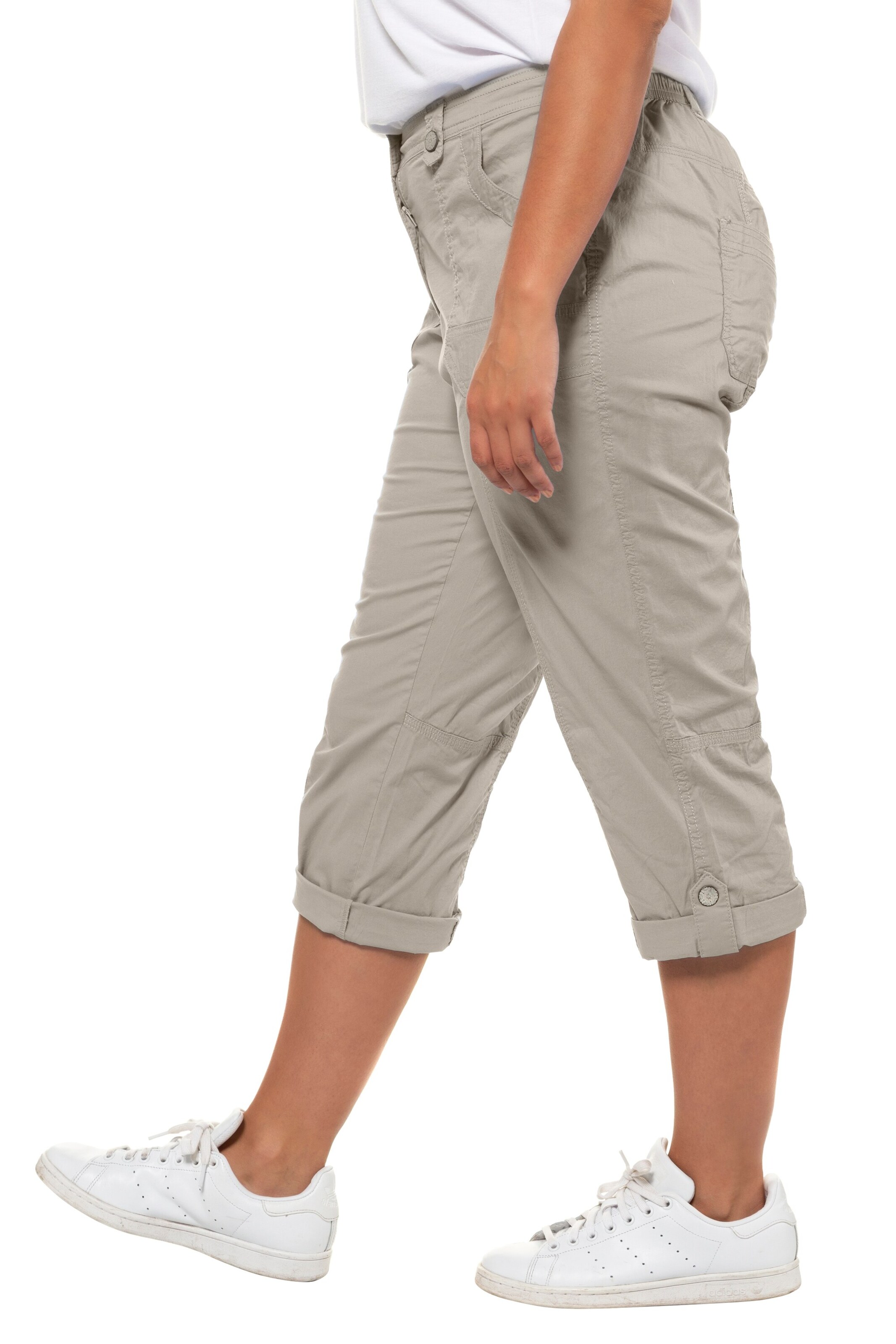 Ulla Popken Regular Broek in Beige