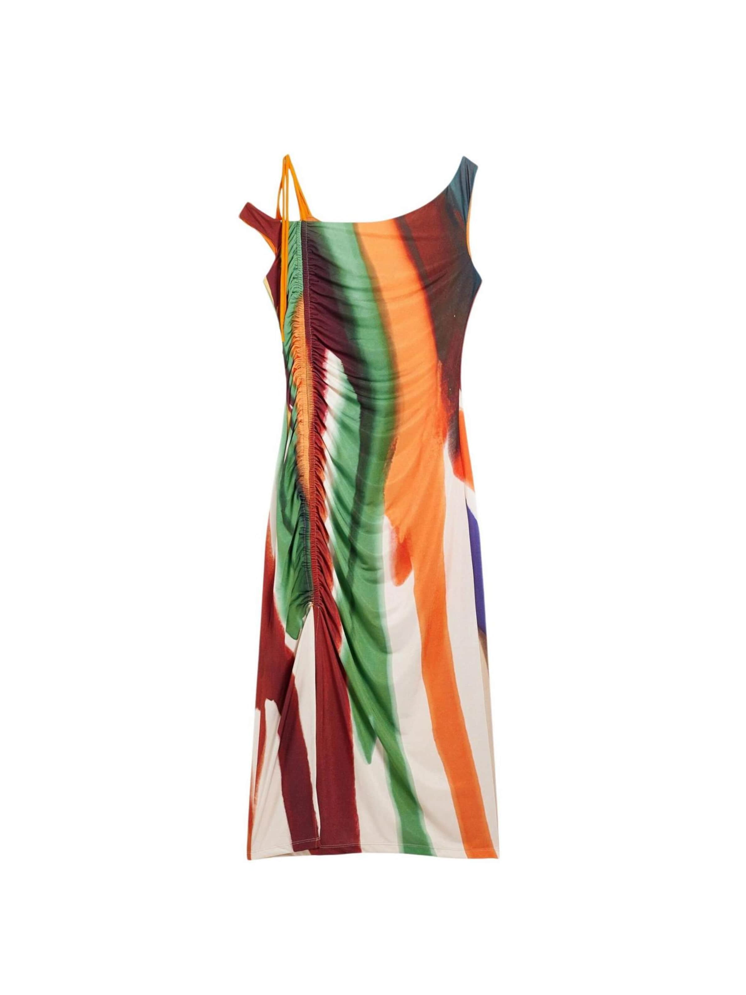 Desigual Jurk '26SWVK17' in Oranje: voorkant
